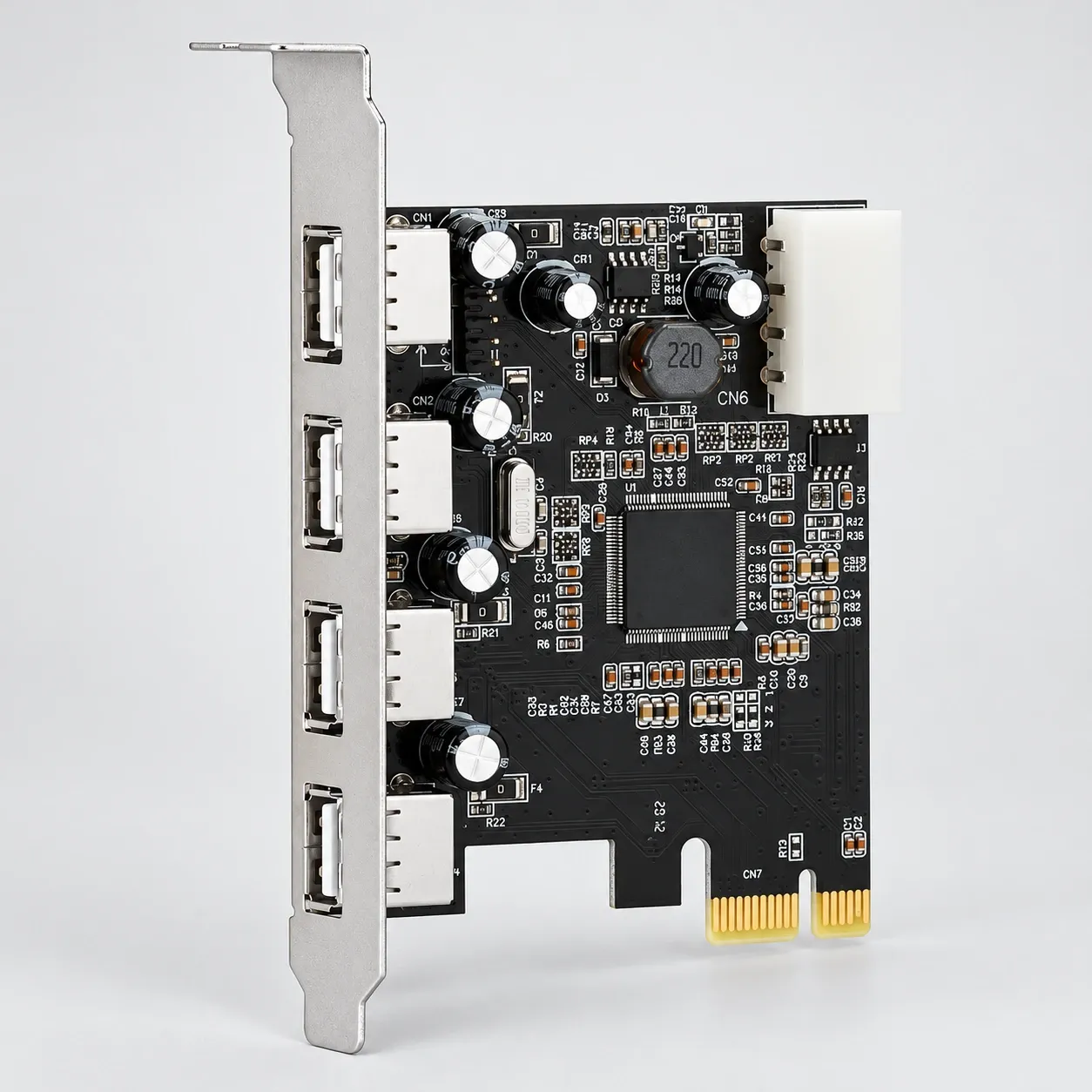 PCIe-плата с четырьмя USB-портами